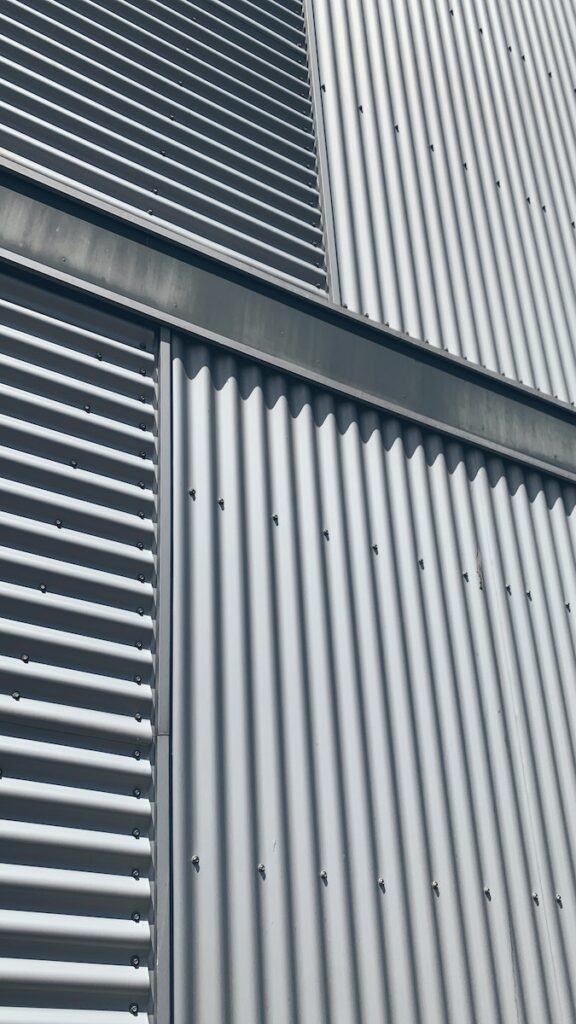 Building Wall Made of Galvanized Steel Sheets